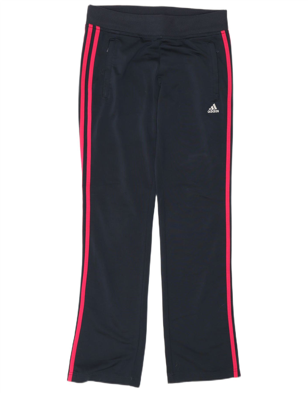 Adidas Pantalones de chándal para mujer UK 10 Small Azul marino Poliéster