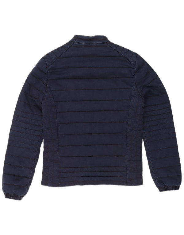 Guess Chaqueta acolchada para hombre UK 40 Large Algodón azul marino