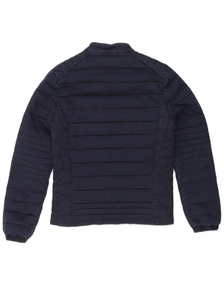 Guess Chaqueta acolchada para hombre UK 40 Large Algodón azul marino