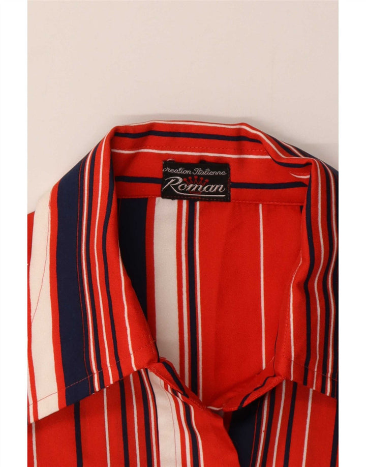 Camisa Romana para mujer UK 42 Mediana Rayas Rojas