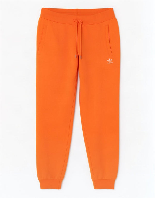 Adidas Mujer Chándal Pantalones Joggers UK 12/14 Medio Naranja Algodón