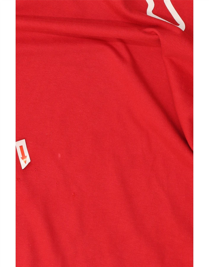 Kappa - Camiseta gráfica para hombre, talla pequeña, color rojo
