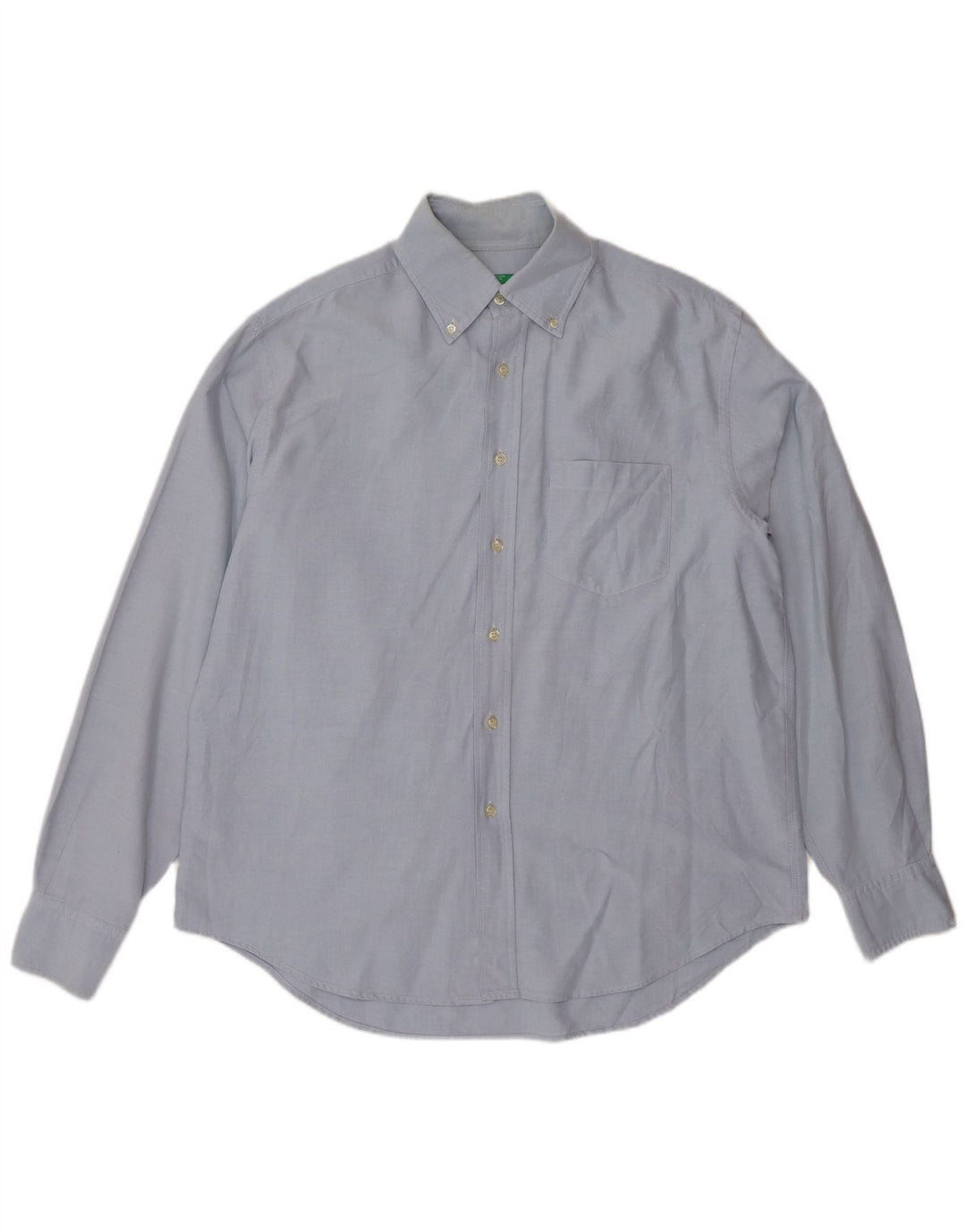 BENETTON Camisa para hombre grande azul