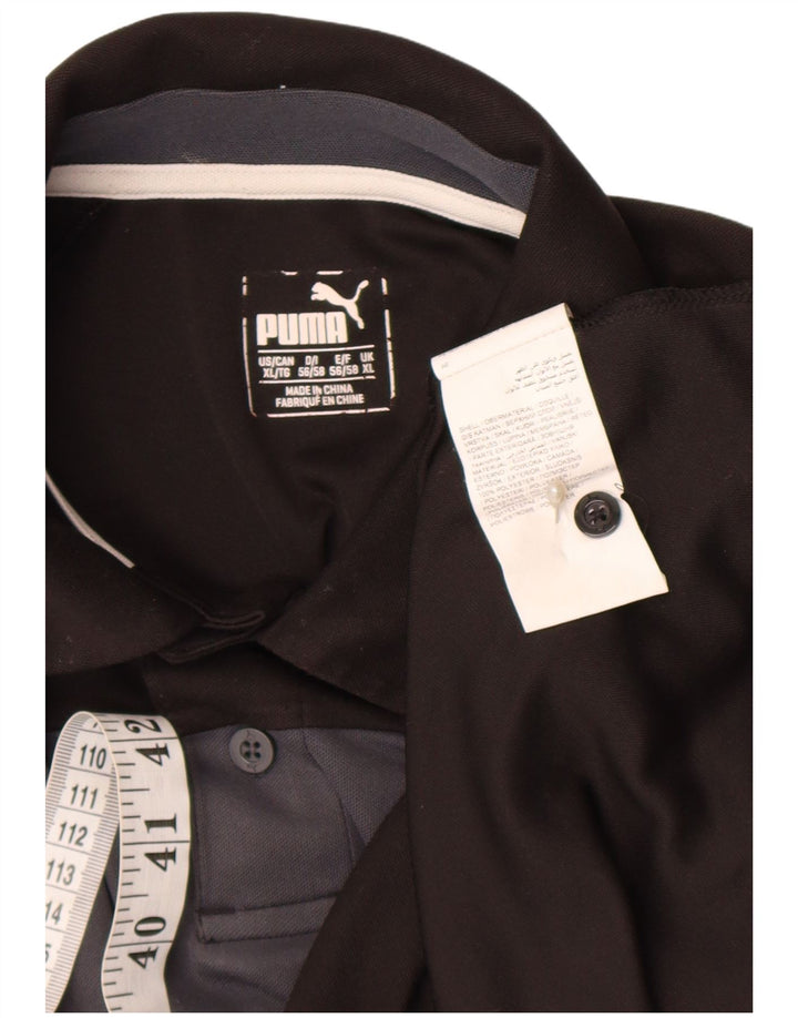 Puma Polo gráfico para hombre XL Poliéster color block negro