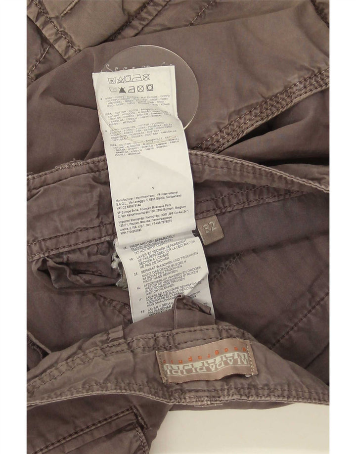 Napapijri Shorts Cargo Hombre W32 Gris Medio
