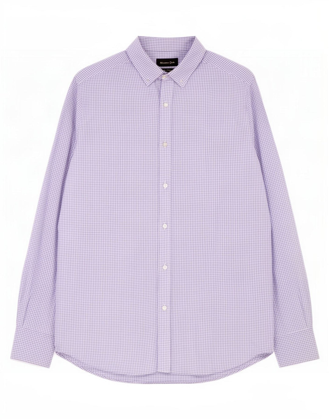 Camisa Massimo Dutti Hombre Vichy Morado Mediano