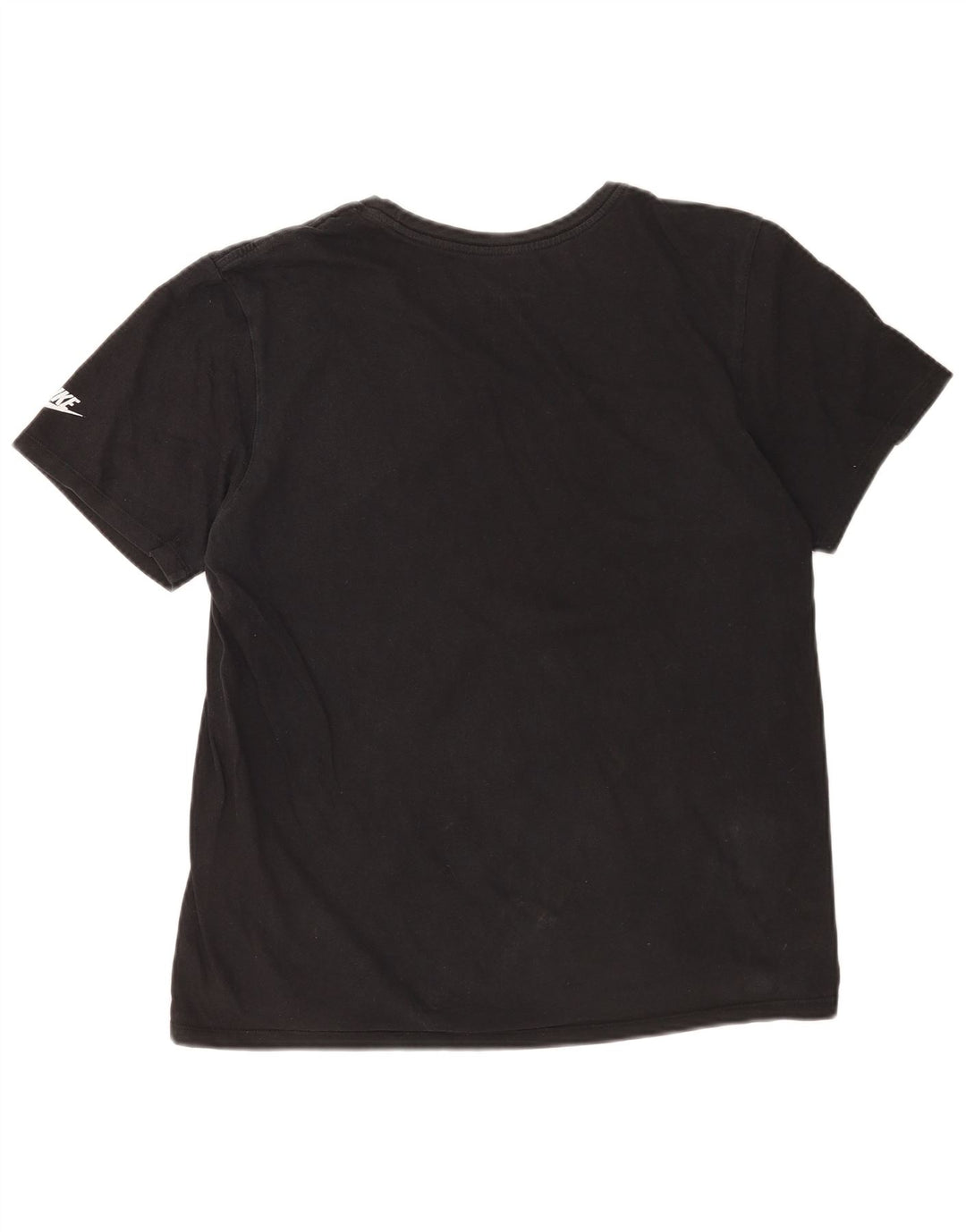 Nike Camiseta con gráfico de corte atlético para hombre Top mediano de algodón negro