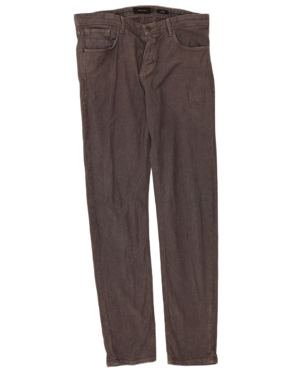 Massimo Dutti Pantalones Casuales Slim Fit para Hombre EU 40 Medium W31 L31 Gris