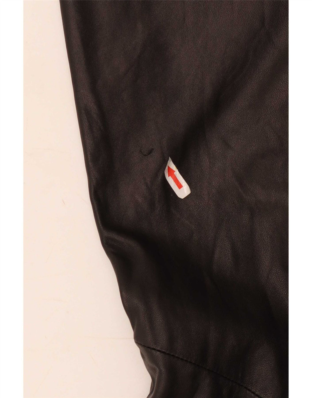 Danier - Pantalones de piel acampanados para mujer, talla 8 W24 L31, color negro