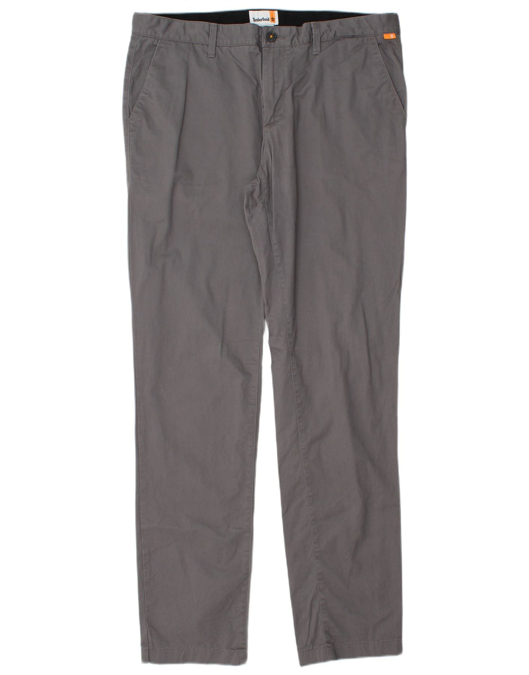 TIMBERLAND Pantalón chino ajustado para hombre W36 L34 Algodón gris