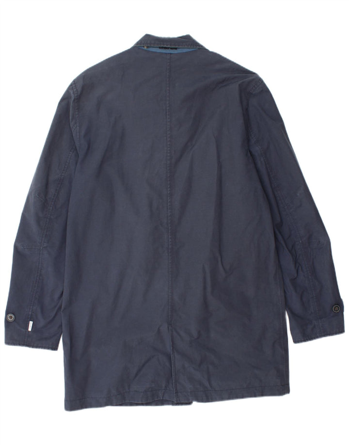 TIMBERLAND Abrigo cortavientos para hombre UK 38 Medio Azul marino Algodón