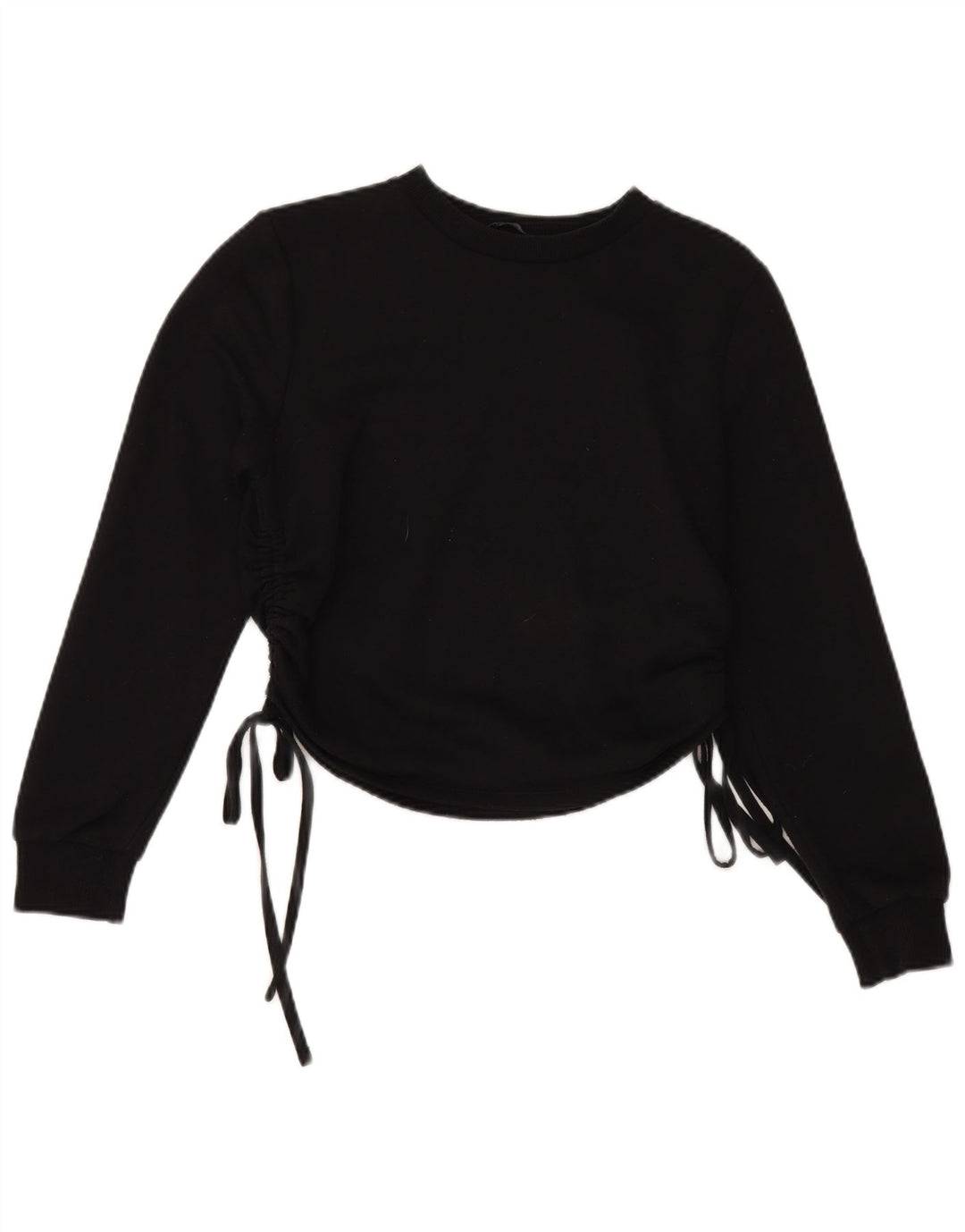 Zara Mujer Sudadera Jumper UK 10 Small Negro Poliéster