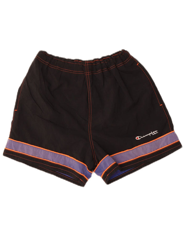 Champion Shorts deportivos para hombre Medium Black Colourblock Poliéster Deportes