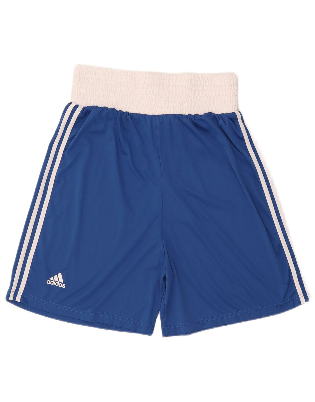 Adidas Hombre Boxeo Deporte Shorts Grande Azul Colorblock Poliéster