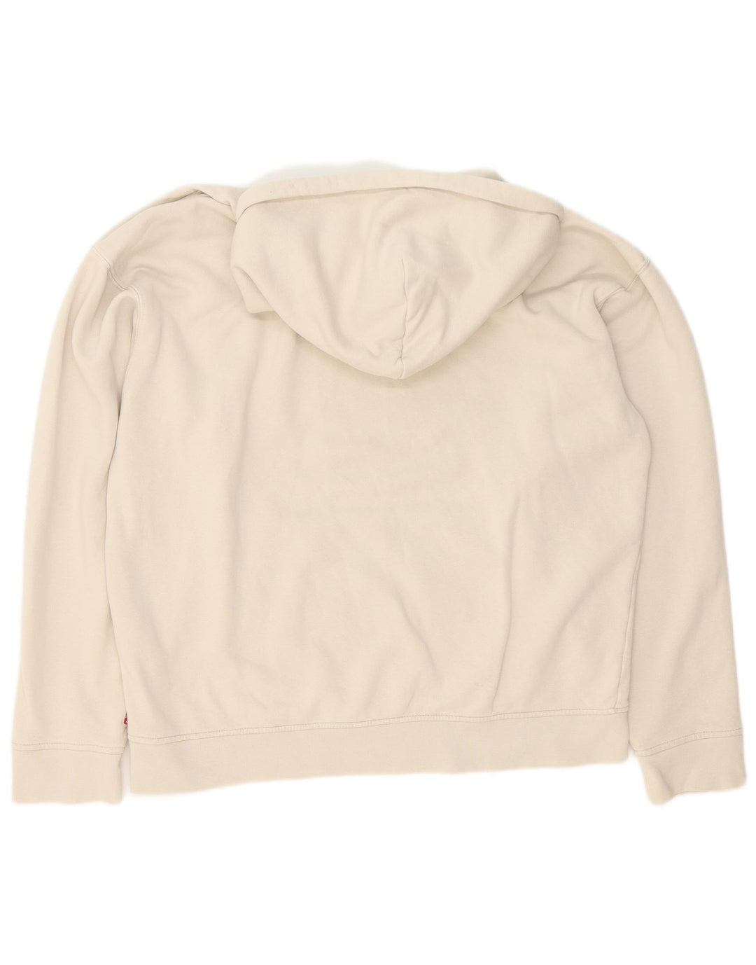 Levi's Hombre Relaxed Sudadera Con Capucha Jersey De Algodón Blanco Medio