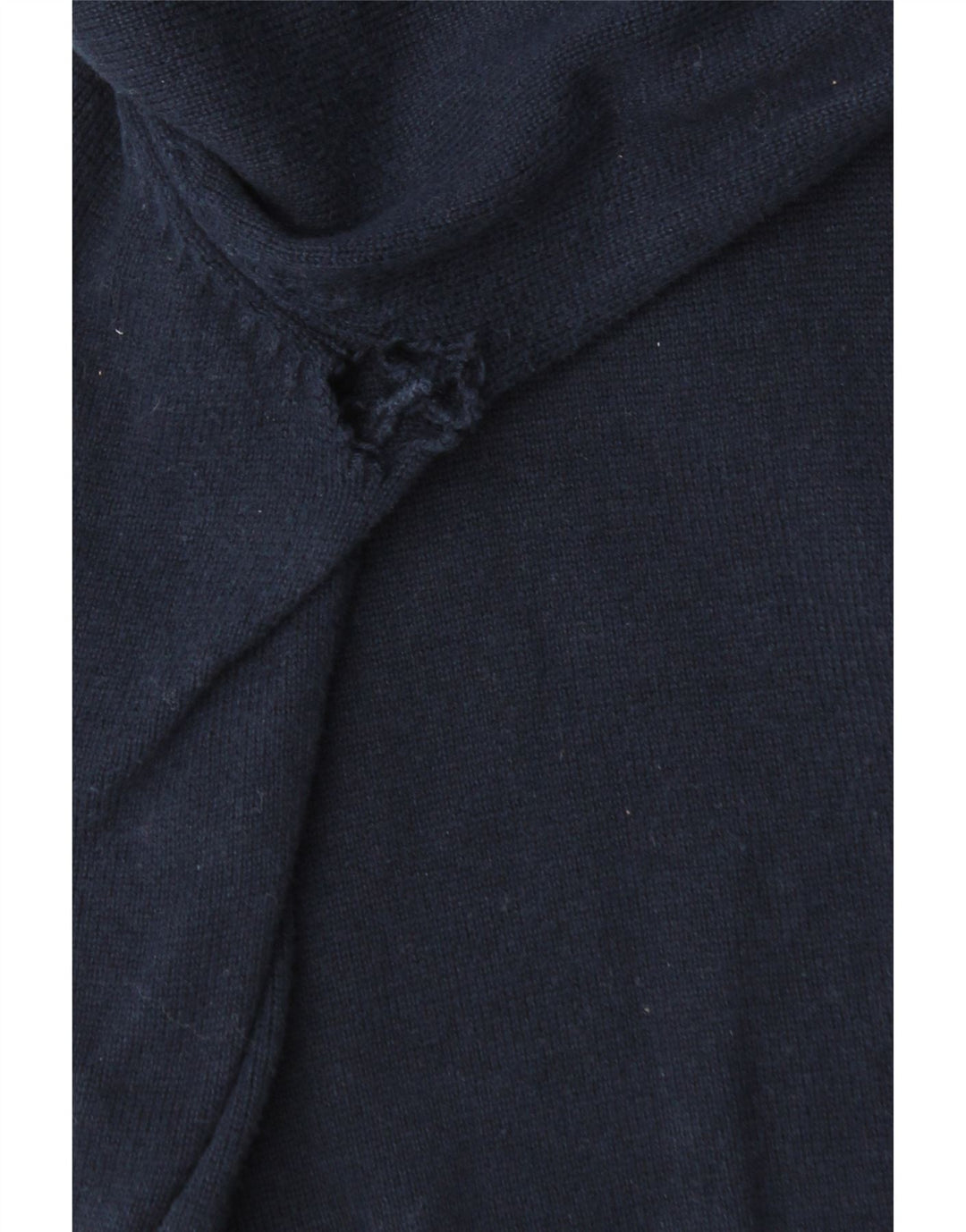 Crew Clothing Suéter tipo jersey con cuello y cremallera para hombre Algodón azul marino mediano