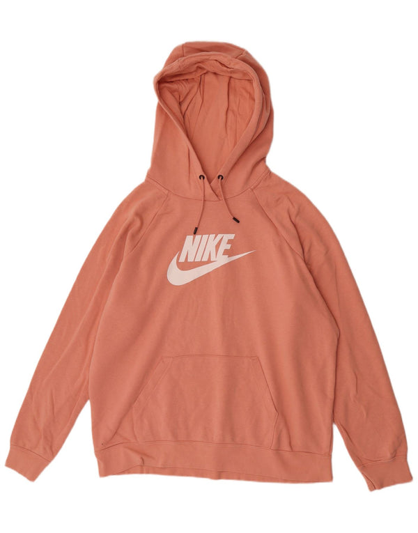 Nike Sudadera con capucha gráfica para hombre XL Algodón rosa