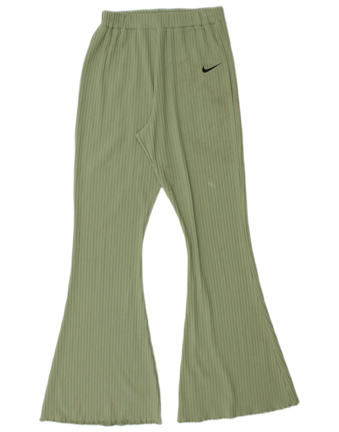 Nike - Pantalones de chándal acampanados para mujer, talla 40, color verde medio