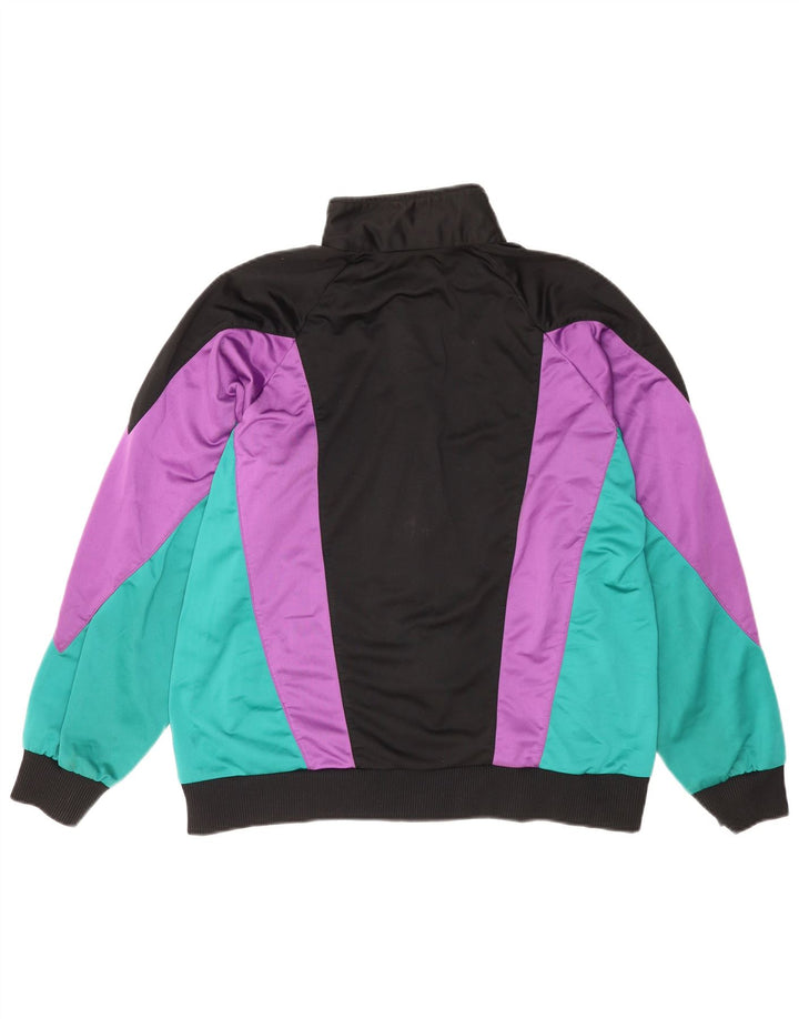 Adidas Hombre Loose Fit Chándal Top Chaqueta Pequeña Multicolor Colorblock