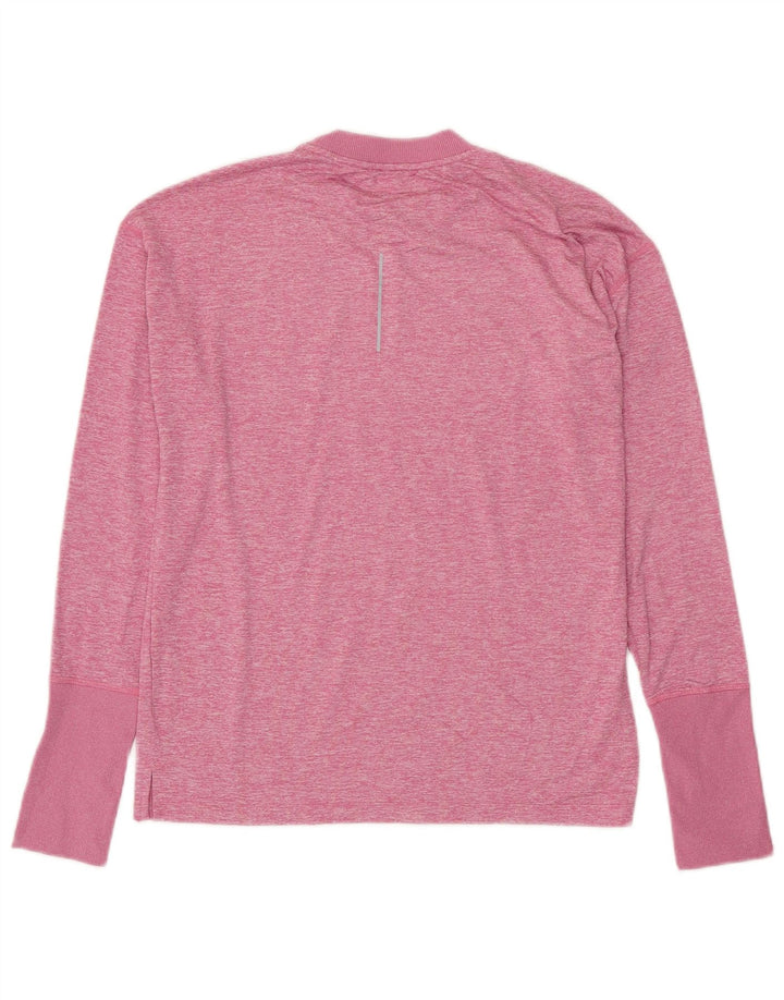 NIKE Hombre Dri Fit Top Manga Larga Pequeño Rosa Moteado