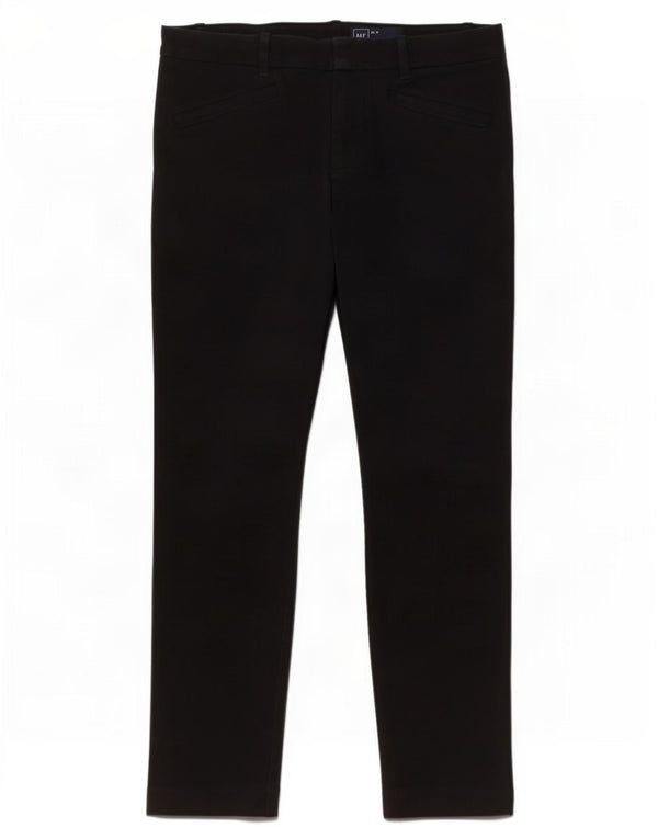 Gap Womens Slim Cropped Trousers US 8 Medium W30 L25 Black Cotton