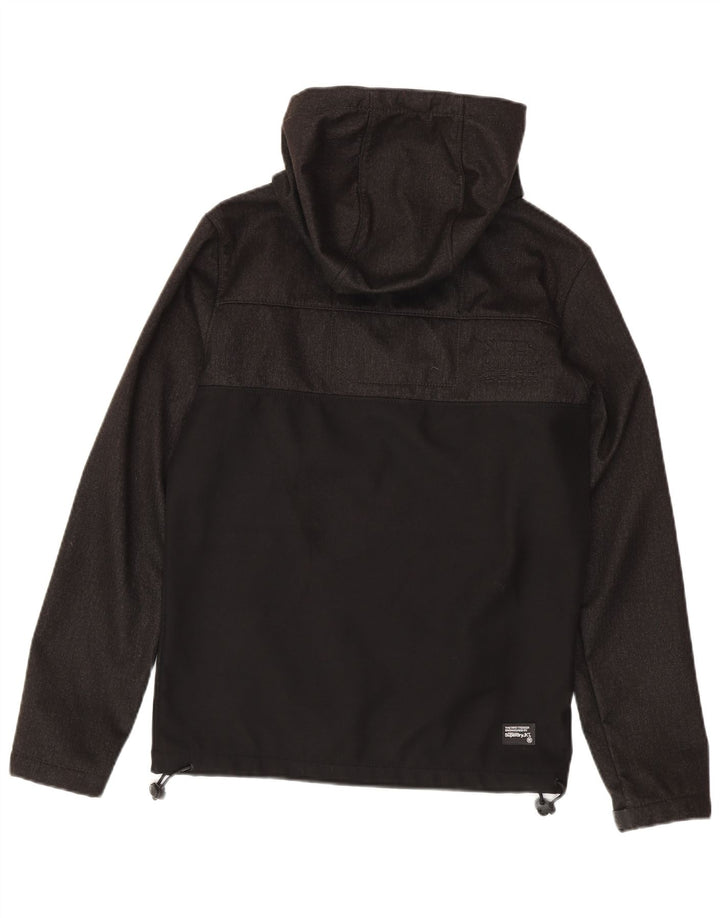 Superdry Chaqueta impermeable The Windtrekker para hombre, talla 36, color negro pequeño