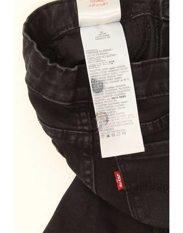 Levi's Vaqueros Jegging para niña 7-8 años W20 L22 Algodón negro