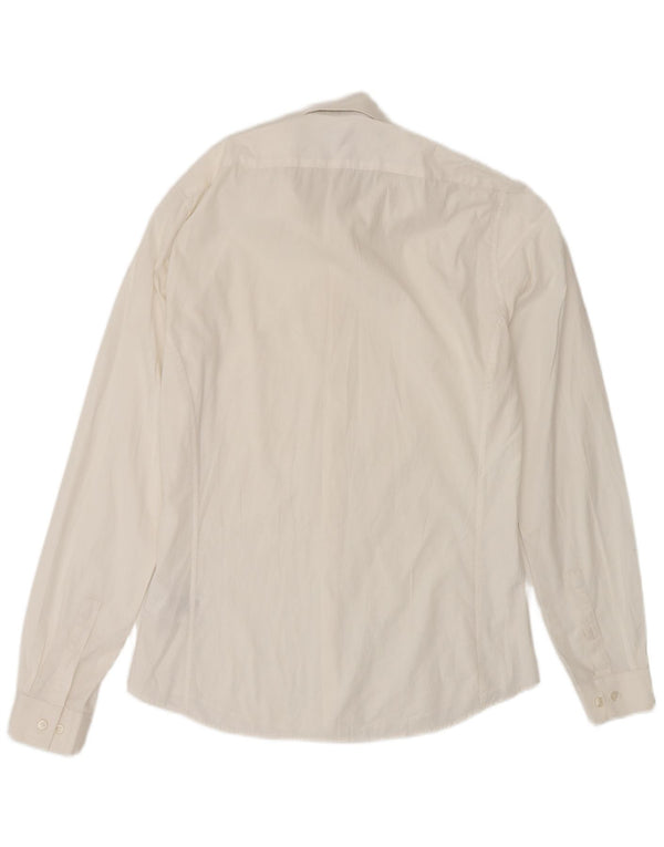 Camisa Calvin Klein Slim Fit para hombre Talla 38 15 Algodón blanco mediano