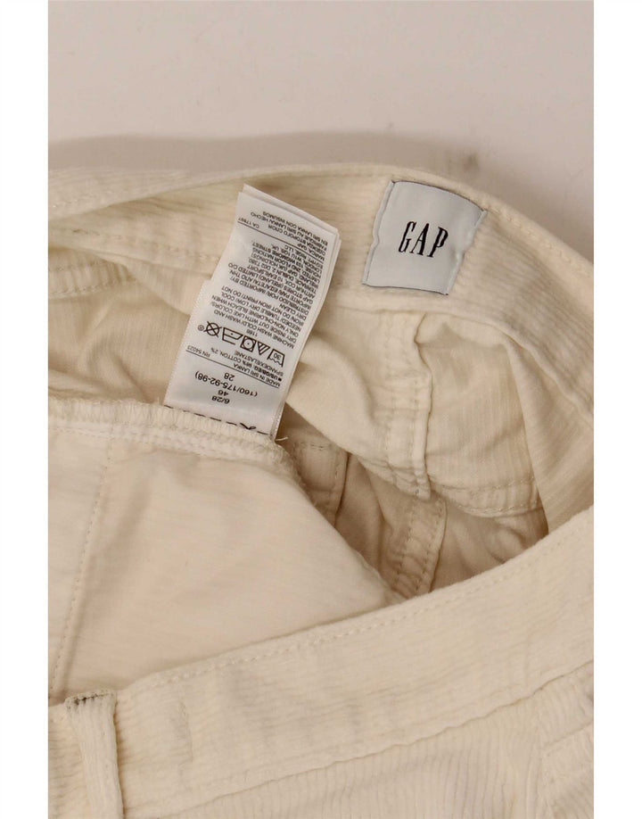 Pantalones cortos de pana Gap para mujer medianos W28 de algodón blanco roto
