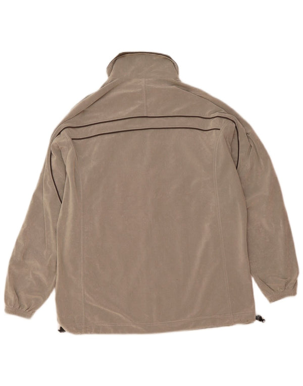 Asics Hombre Chándal Top Chaqueta Gris Medio A Rayas