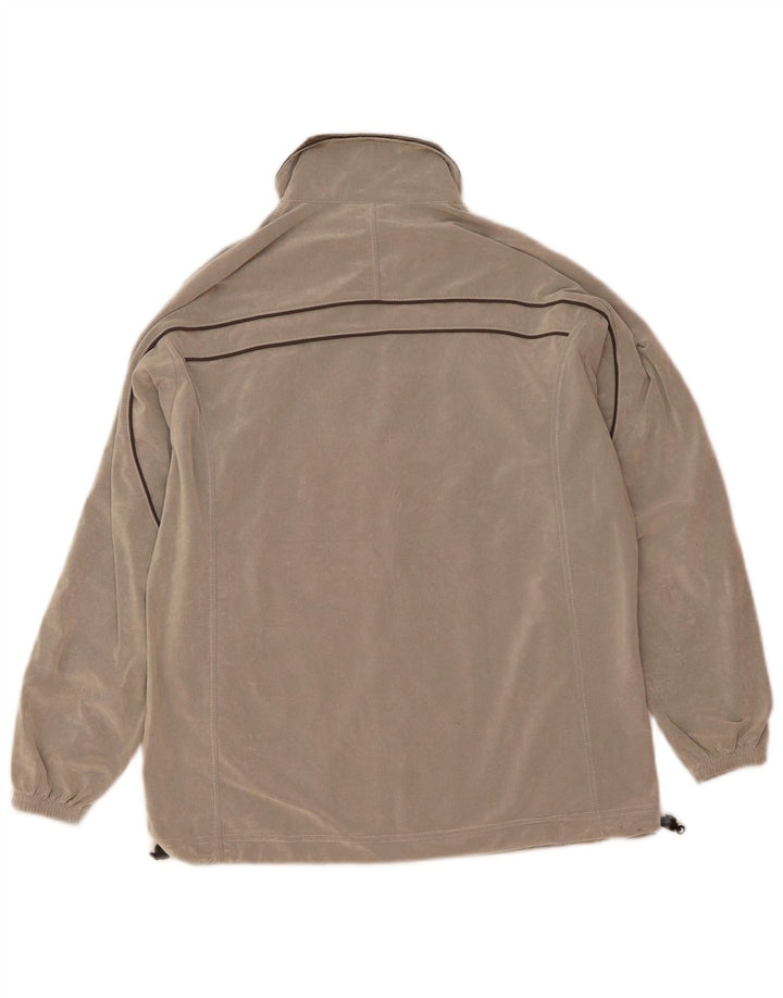 Asics Hombre Chándal Top Chaqueta Gris Medio A Rayas