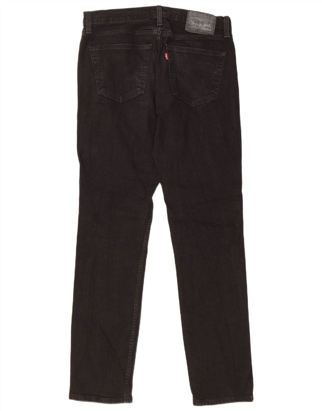 LEVI'S Vaqueros ajustados 511 para hombre W33 L34 Algodón negro