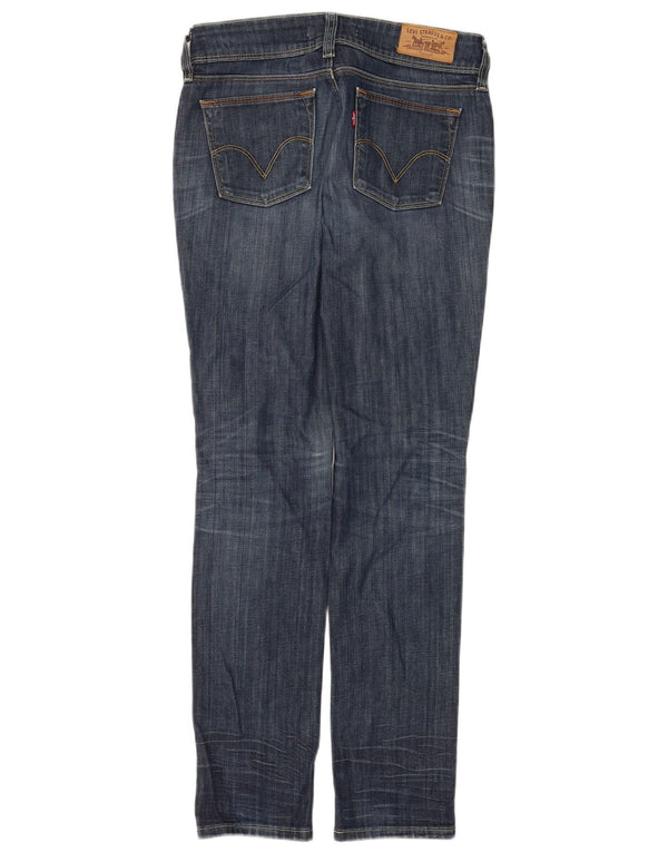 Levi's Womens 571 Slim Jeans W29 L32 Navy Blue Cotton