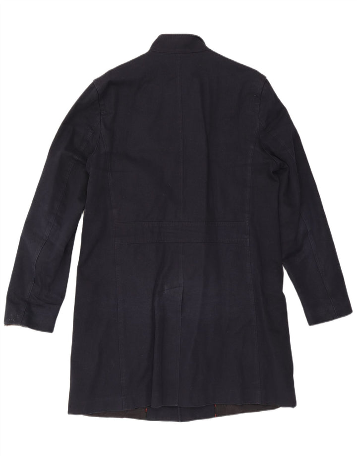 Hugo Boss Abrigo para hombre EU 52 XL Algodón azul marino
