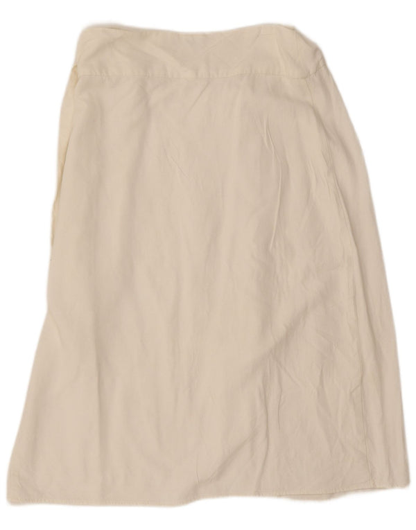 Zara Mujer Falda Cruzada Mediana W28 Blanco