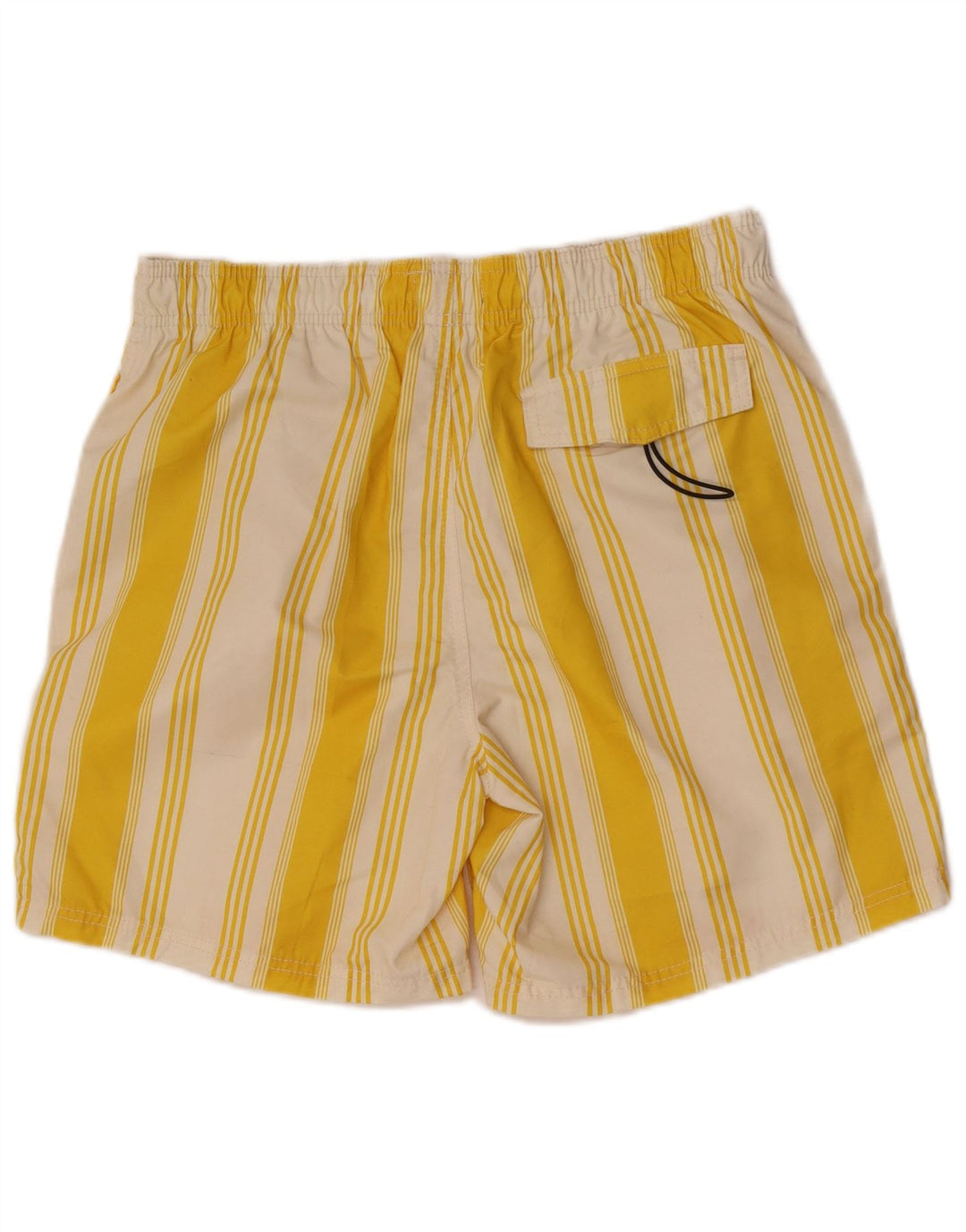 Zara Hombre Bañador Short Poliéster Rayas Amarillo Medio