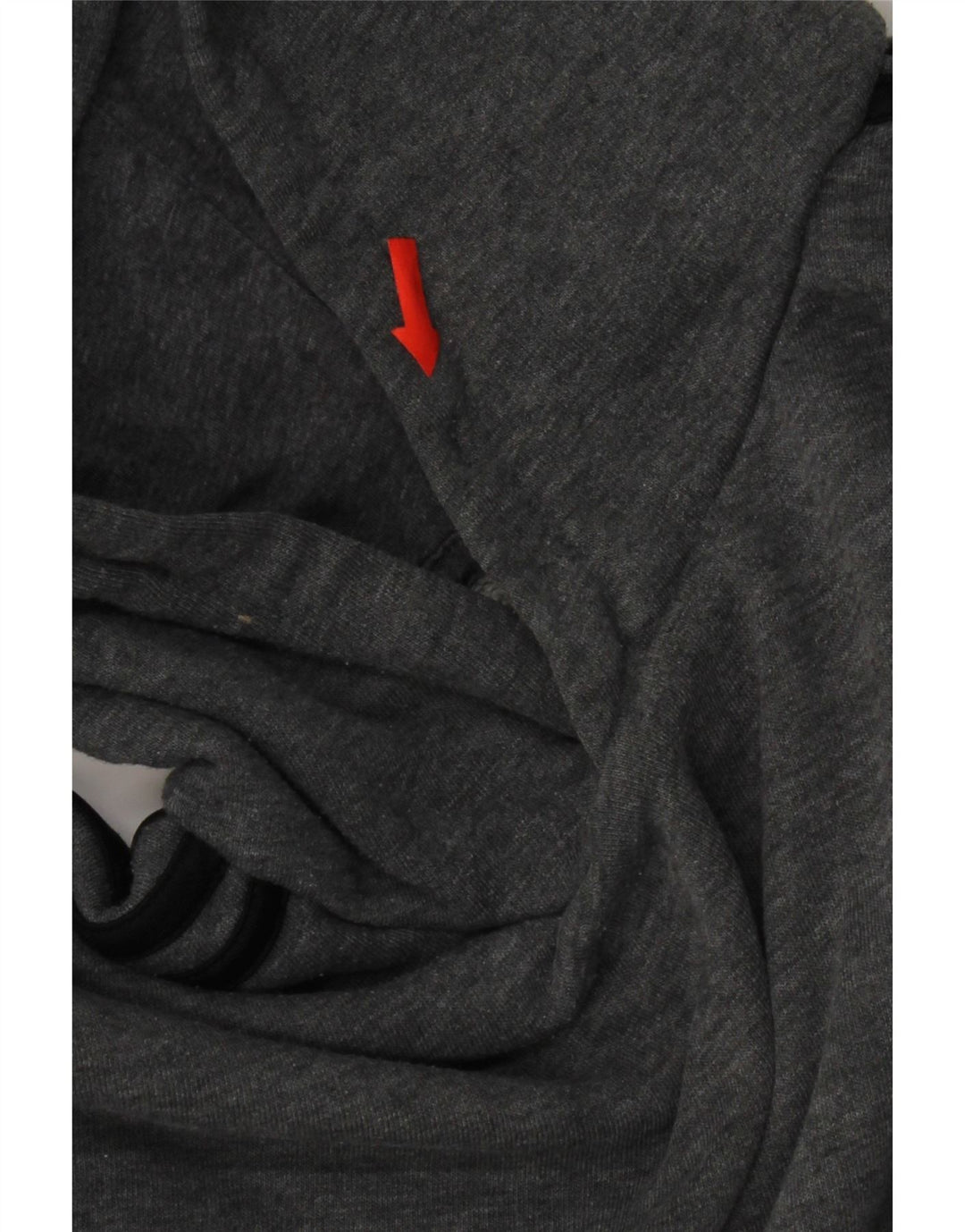 Adidas Hombre Sudadera Con Capucha Jumper Pequeño Gris Algodón