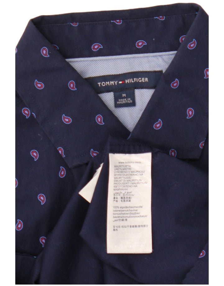 Camisa Tommy Hilfiger Hombre Algodón Paisley Azul Marino Mediano