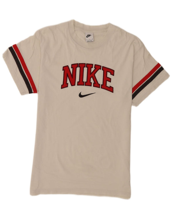 Nike Camiseta gráfica para hombre Top pequeño de algodón a rayas blancas