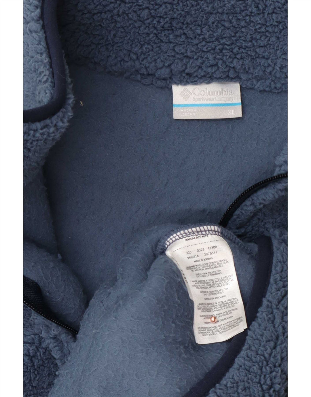 Columbia Chaqueta polar para hombre ES 42 XL Poliéster azul