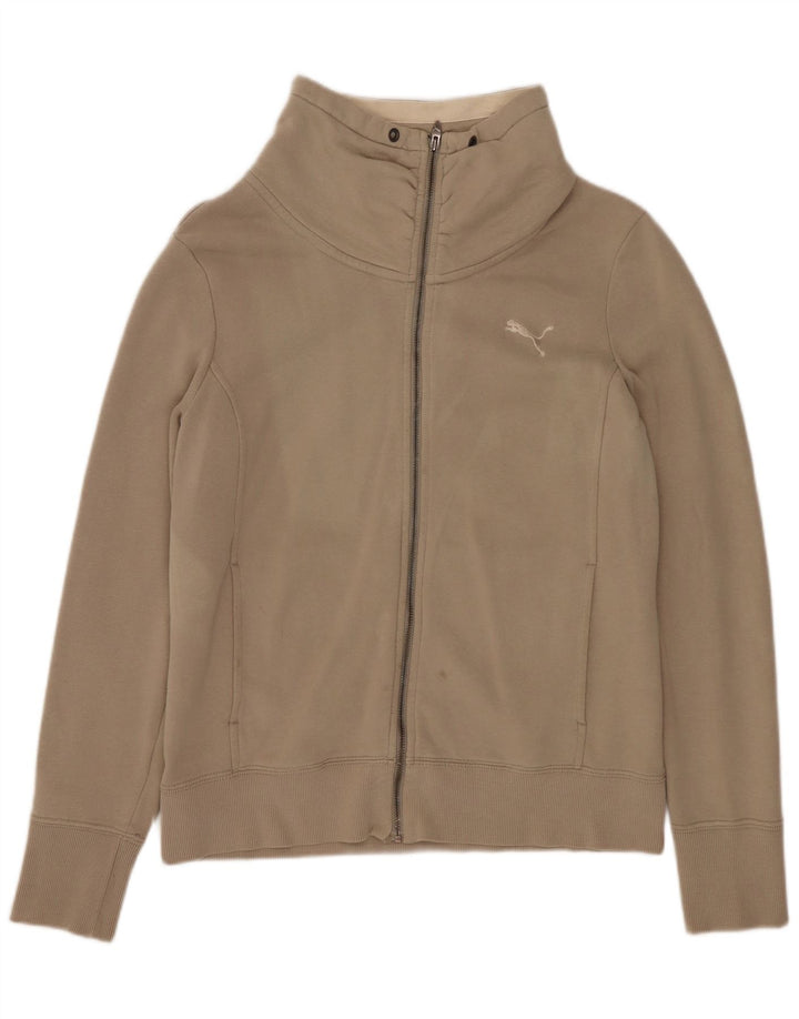 PUMA Chaqueta de chándal para mujer UK 14 Algodón beige medio