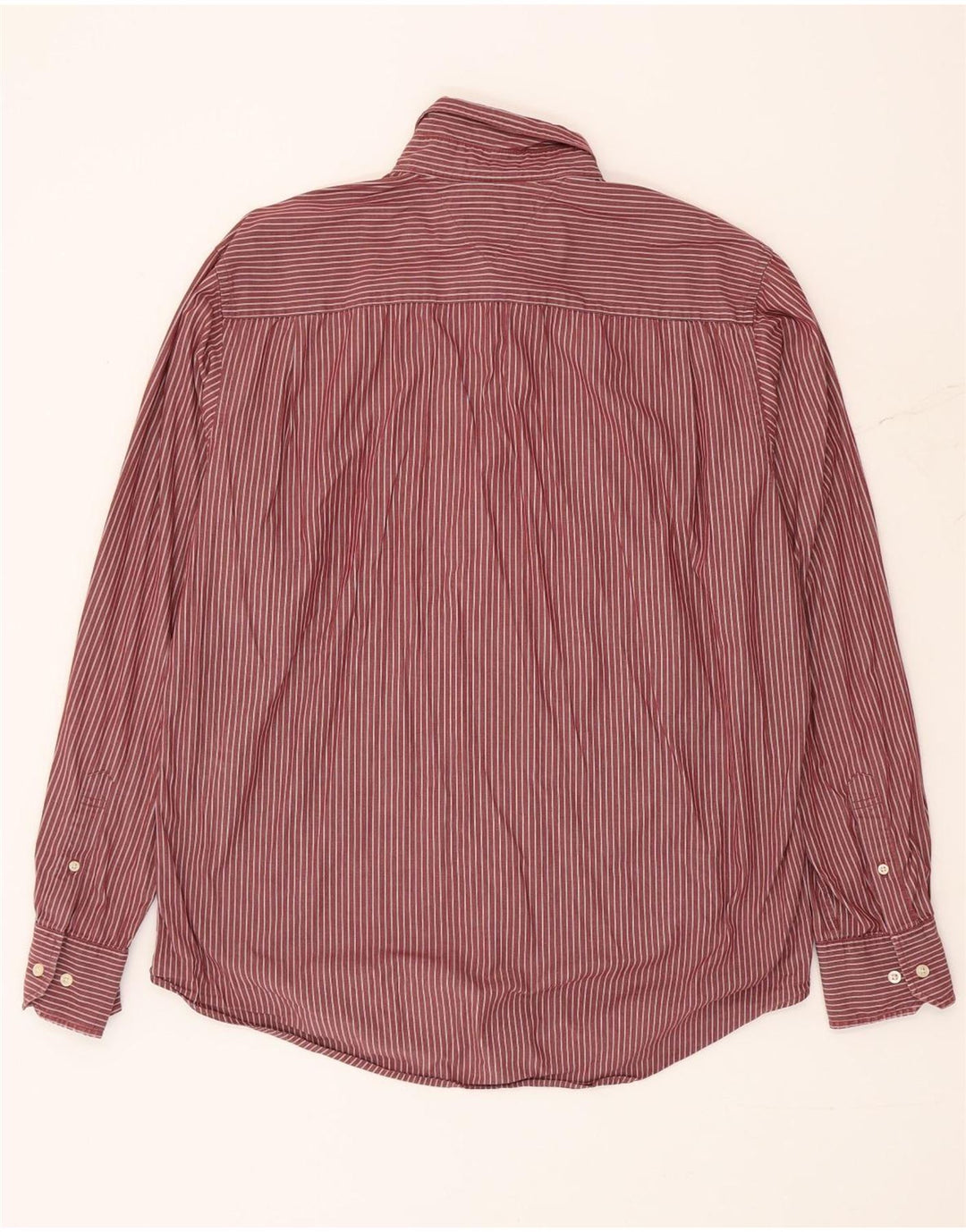 Tommy Hilfiger Camisa de ajuste personalizado para hombre, talla grande, color rojo a rayas