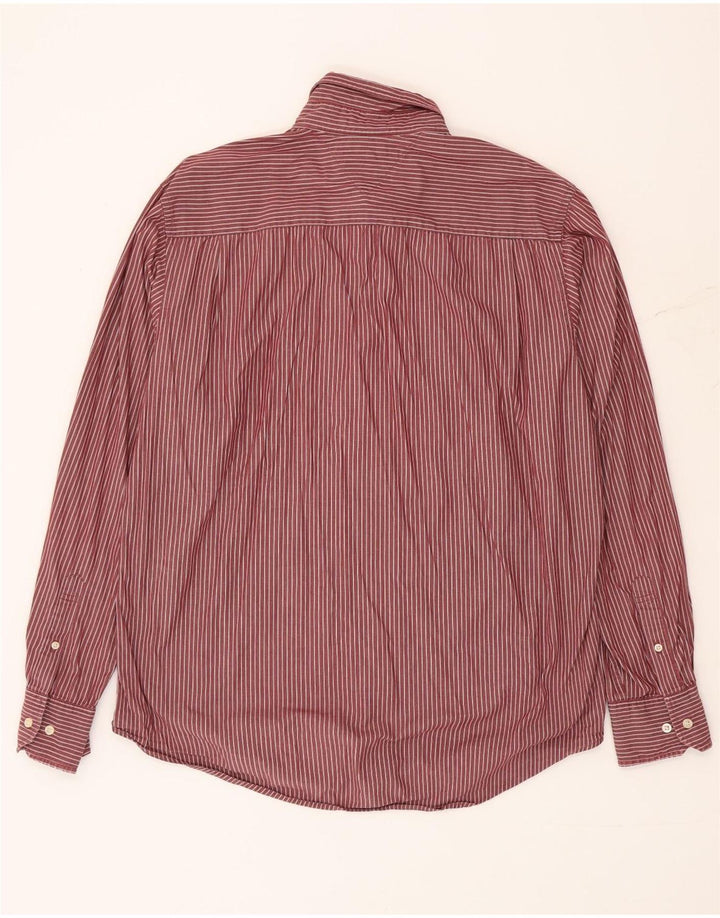 Tommy Hilfiger Camisa de ajuste personalizado para hombre, talla grande, color rojo a rayas