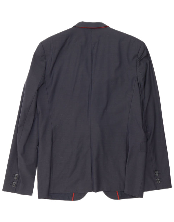 Hugo Boss Chaqueta tipo blazer de 2 botones para hombre UK 54 2XL Lana azul marino