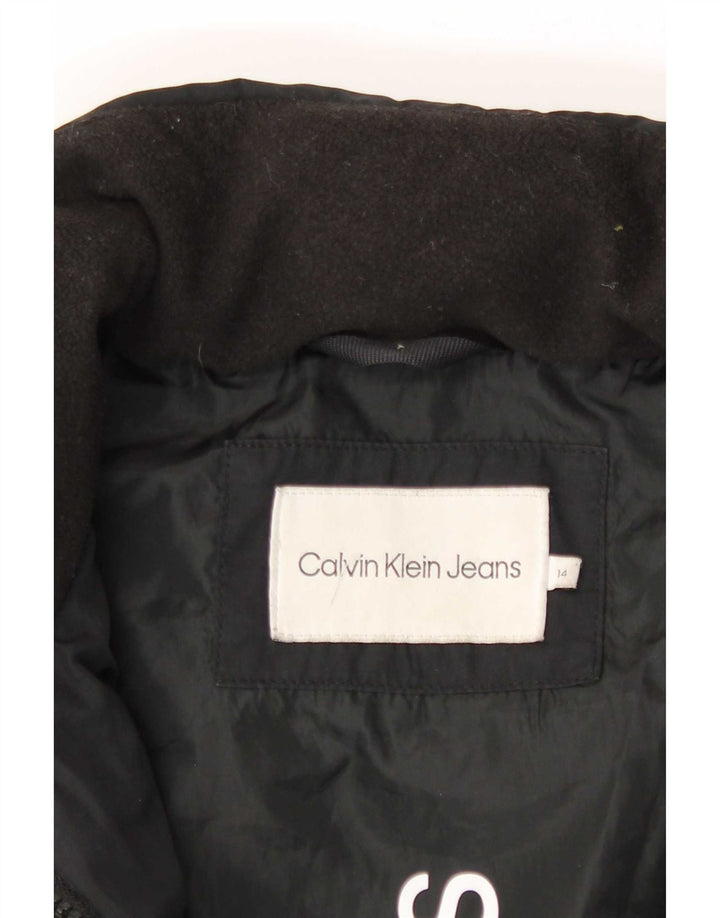 Calvin Klein Jeans Abrigo acolchado niña 13-14 años Negro Poliéster