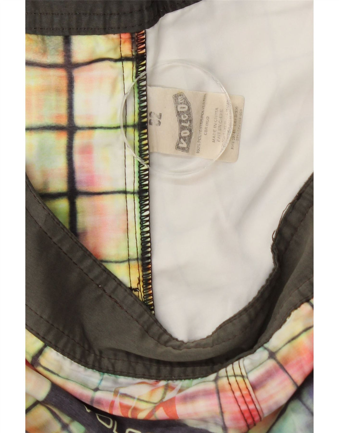 Bañador Hombre Volcom Mediano Cuadros Multicolor Poliéster