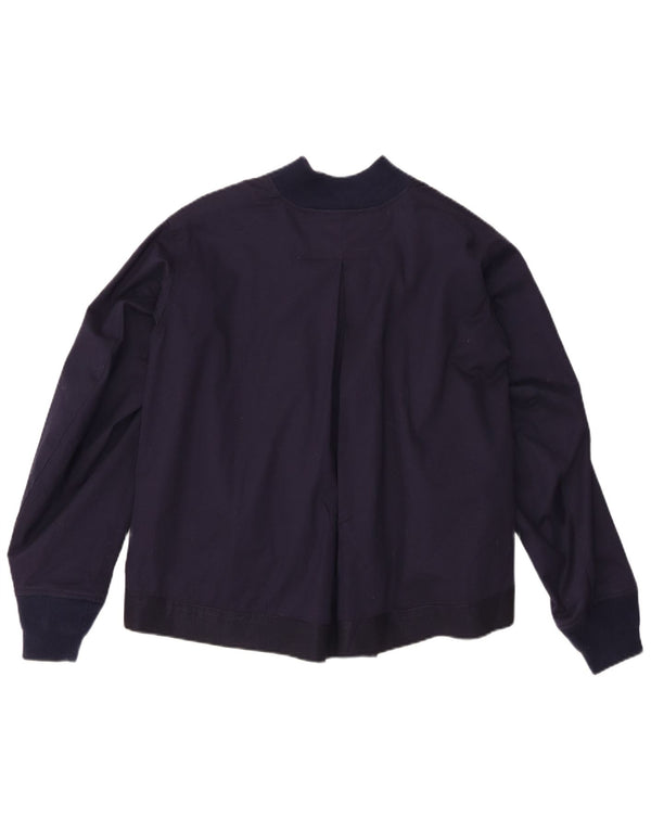 Roberto Collina Chaqueta Bomber para Hombre UK 36 Small Azul Marino Algodón