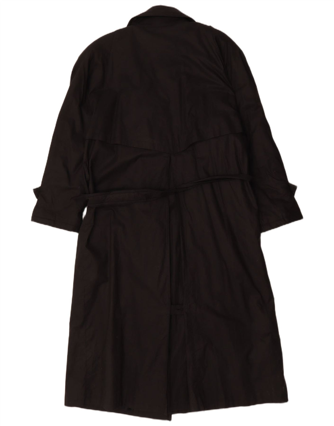 Vintage mujer oversize gabardina Reino Unido 16 grande negro