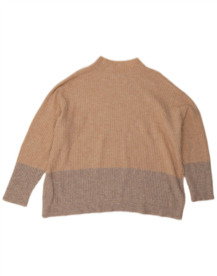 Marks & Spencer Jersey con Cuello Alto para Mujer UK 40 XL Beige