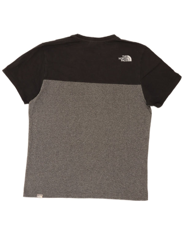 The North Face Hombre Camiseta Top Gris Medio Colorblock